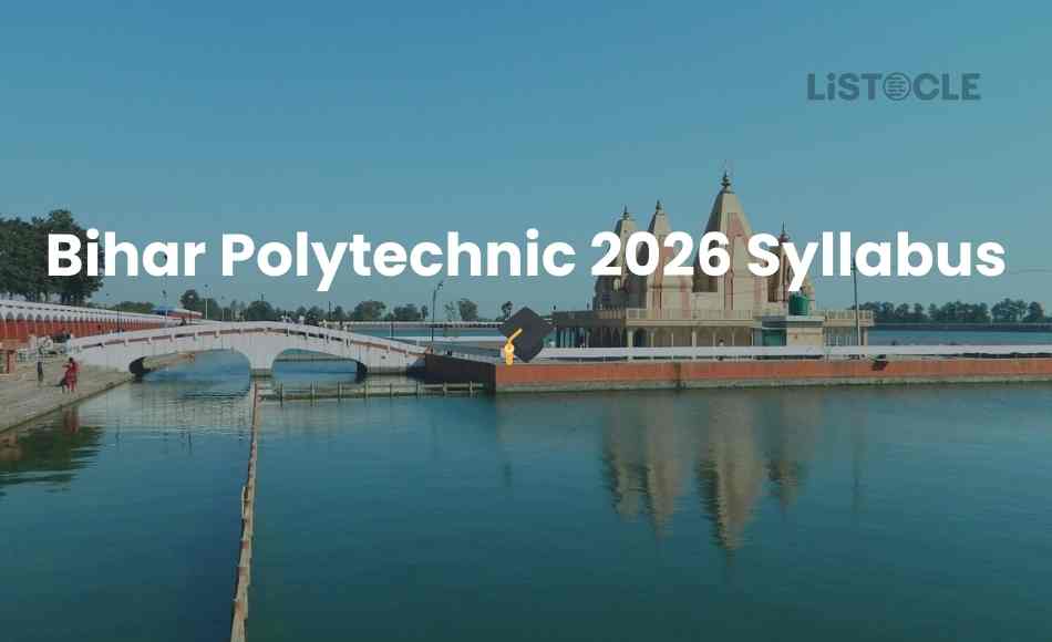 Bihar Polytechnic 2026 Syllabus