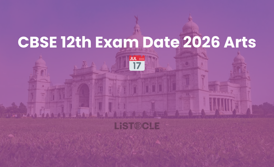 CBSE 12th Exam Date 2026 Arts