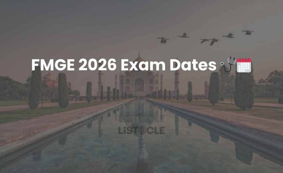 FMGE 2026 Exam Dates
