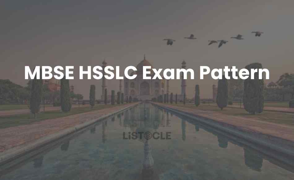 MBSE HSSLC Exam Pattern