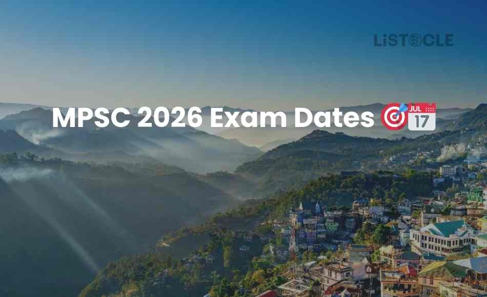 MPSC 2026 Exam Dates