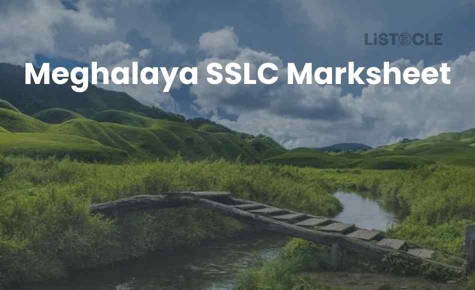 Meghalaya SSLC Marksheet