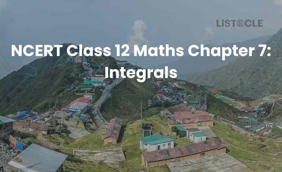 NCERT Class 12 Maths Chapter 7 Integrals