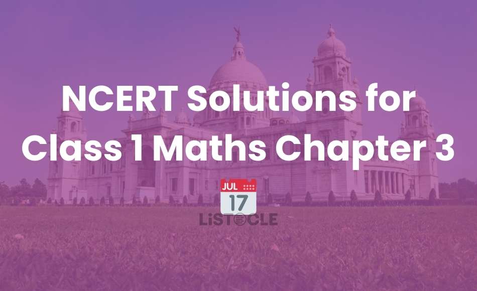 NCERT Solution Class 1 Maths Chapter 3