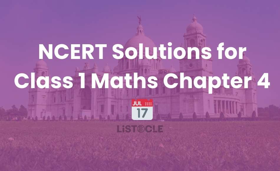 NCERT Solution Class 1 Maths Chapter 4
