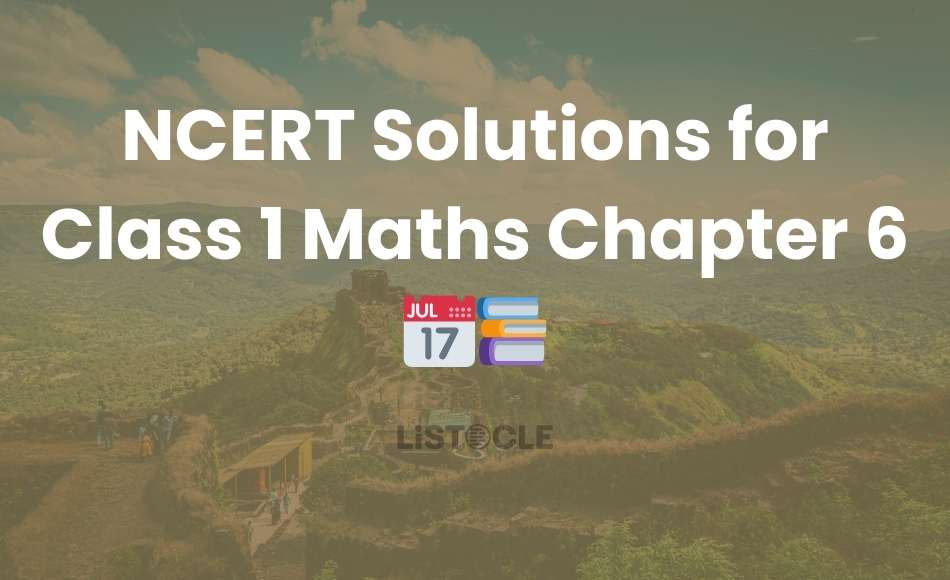 NCERT Class 1 Maths Chapter 6