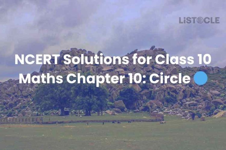 NCERT Solutions for Class 10 Maths Chapter 10 Circle