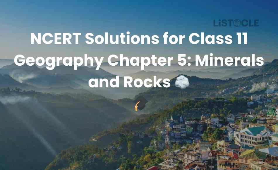 NCERT Solutions for Class 11 Geography Chapter 5 Minerals and Rocks