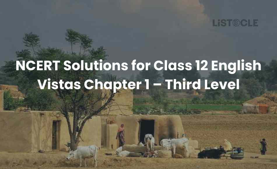 NCERT Solutions for Class 12 English Vistas Chapter 1 – Third LevelSolutions for Class 12 Business Studies Chapter 1 Nature and Significance of Management