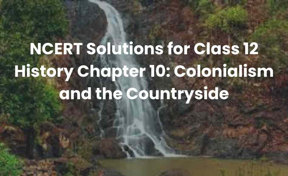 NCERT Solutions for Class 12 History Chapter 10 Colonialism and the Countryside