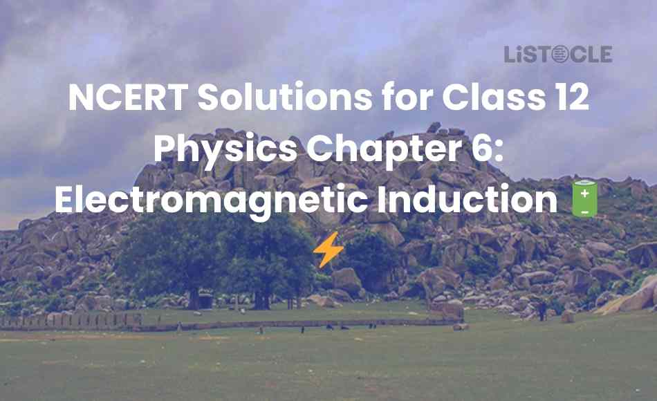 NCERT Solutions for Class 12 Physics Chapter 6 Electromagnetic Induction