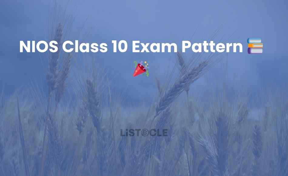 NIOS Class 10 Exam Pattern