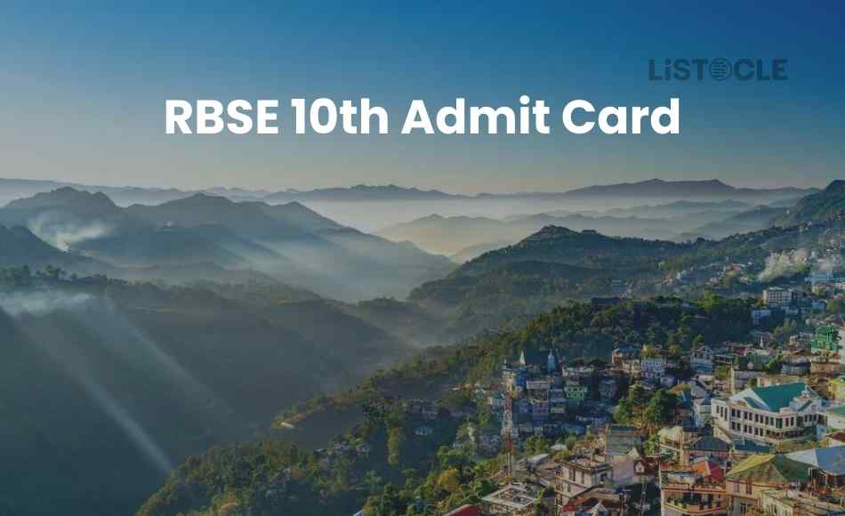RBSE 10th Admit Card