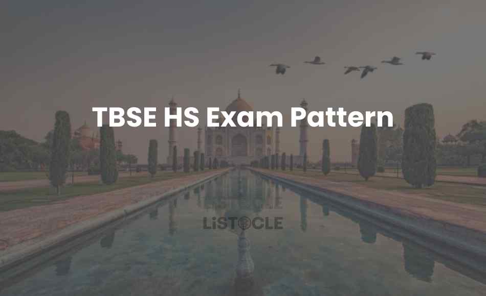 TBSE HS Exam Pattern