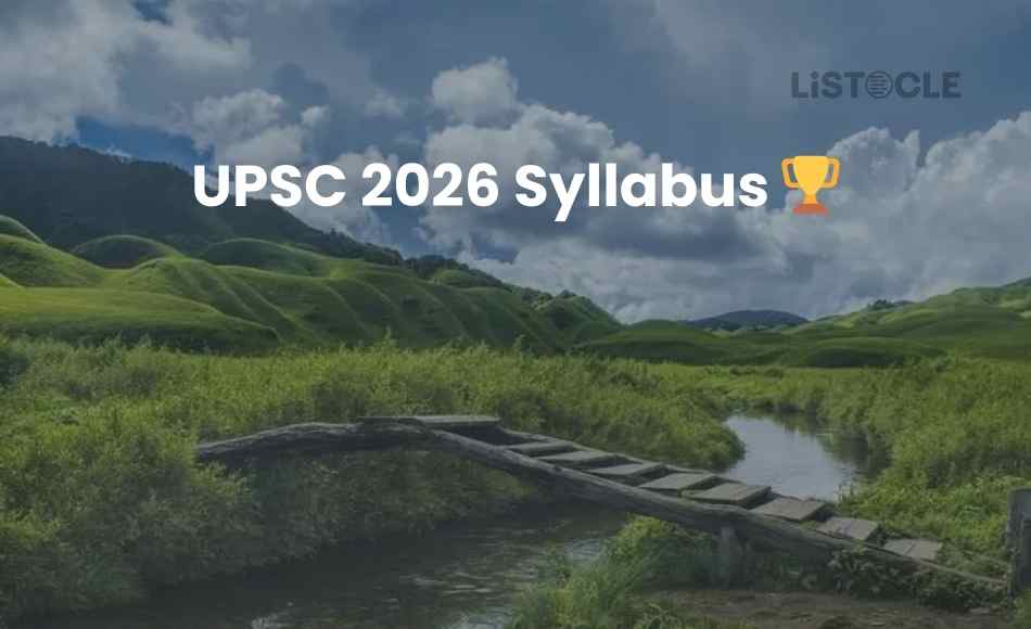 UPSC 2026 Syllabus