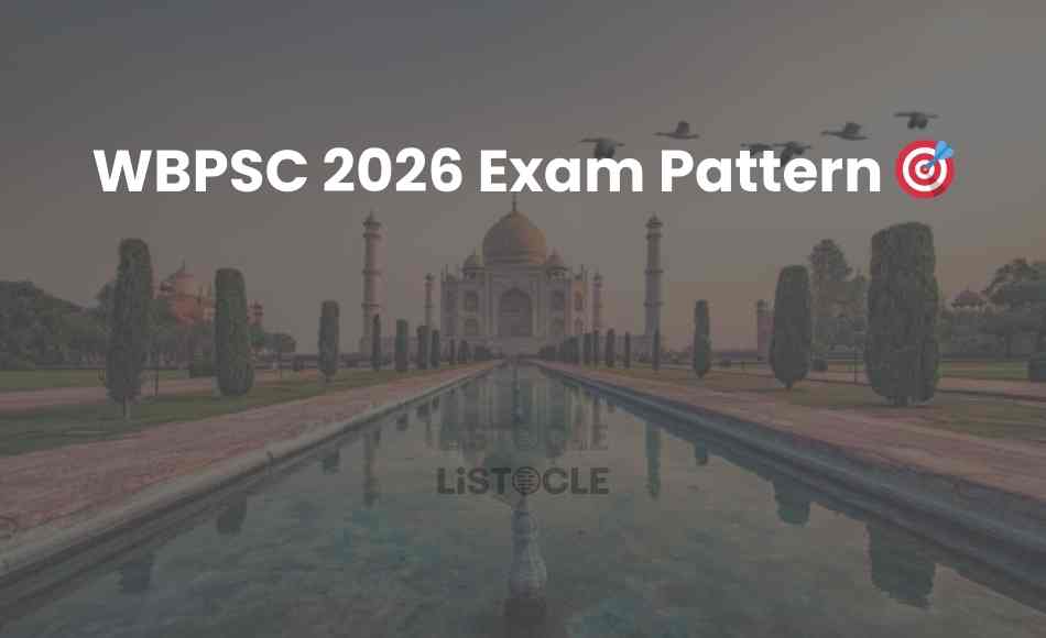 WBPSC 2026 Exam Pattern